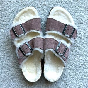 Birkenstock Women's Pink and Purple Sandals size 38